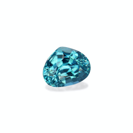 Zircon Bleu taille Poire Bleu 7.31 carats