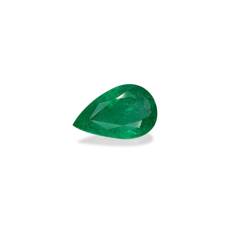 Pear-cut Zambian Emerald Green 10.87 carats