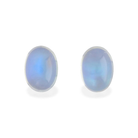 blue moonstone الحجم بيضاوي أبيض 7.25 