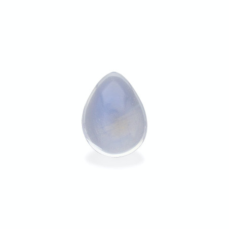 blue moonstone taille Poire Blanc 3.05 carats