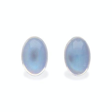 blue moonstone الحجم بيضاوي أبيض 10.41 