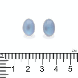 blauwe maansteen OVALE maat Wit 10.41 karaat