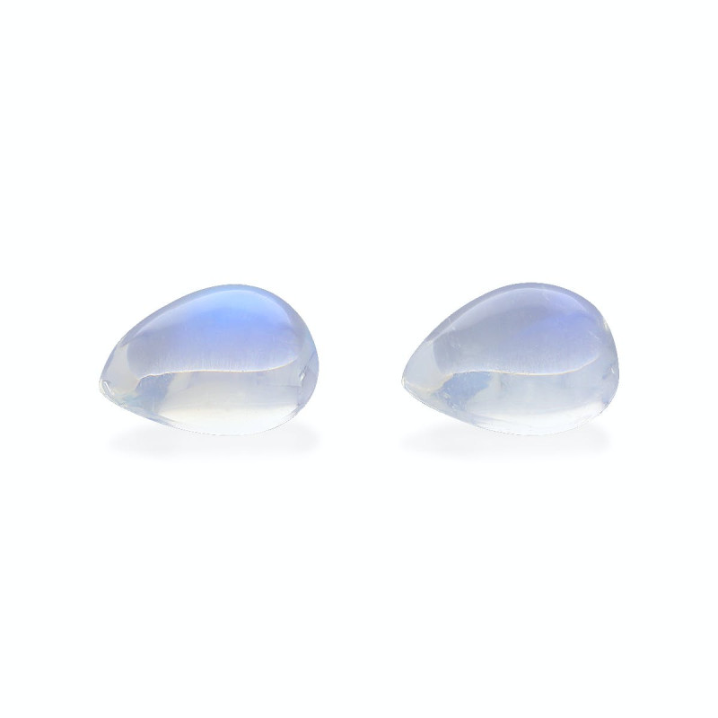blue moonstone الحجم كُمَّثرَى أبيض 7.73 
