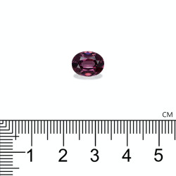 Ovale geslepen paarse Spinel Grape Purple 3.08 karaat