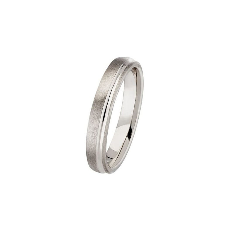 ALLIANCE MARIAGE COLLECTION GEORGE 4MM OR BLANC