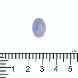 blue moonstone الحجم بيضاوي أبيض 7.18 
