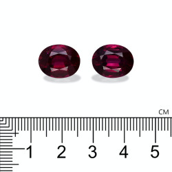 Ovale geslepen umbalite Magenta Paars 14,99 karaat