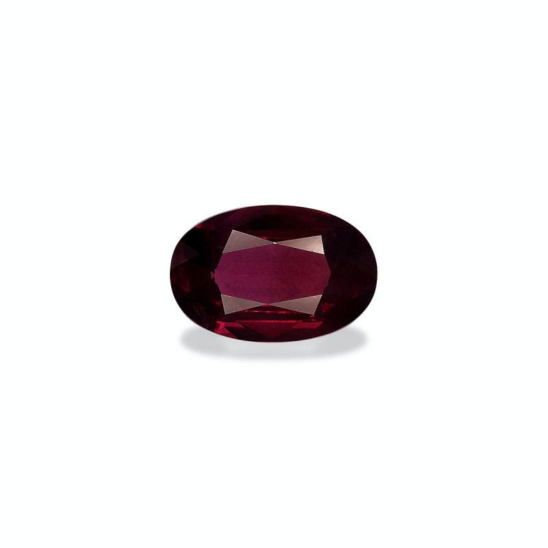 Ovale geslepen umbalite Magenta Paars 3.43 karaat