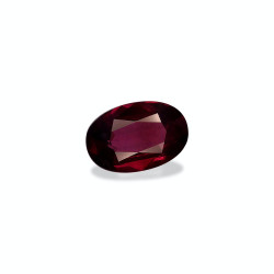 Ovale geslepen umbalite Magenta Paars 3.43 karaat