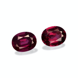 Ovale geslepen umbalite Magenta Paars 6.11 karaat