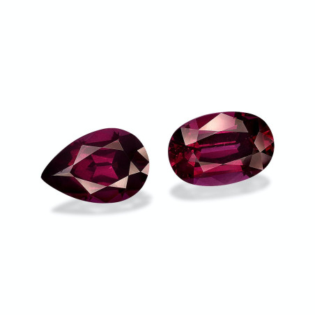 umbalite taille Poire Magenta Purple 3.49 carats
