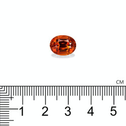 spessartite الحجم بيضاوي البرتقالي 6.08 