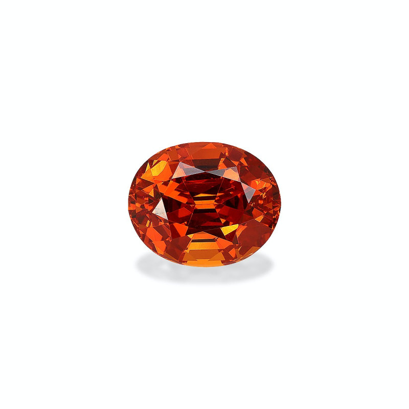spessartite الحجم بيضاوي البرتقالي 5.91 