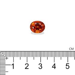 spessartite الحجم بيضاوي البرتقالي 5.91 