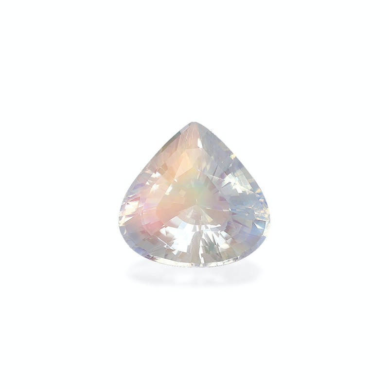 rainbow moonstone taille Poire Blanc 12.78 carats