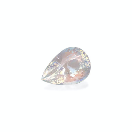 Pear-cut rainbow moonstone White 5.14 carats