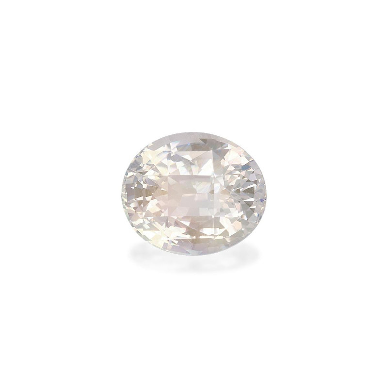 OVAL-cut rainbow moonstone White 4.42 carats