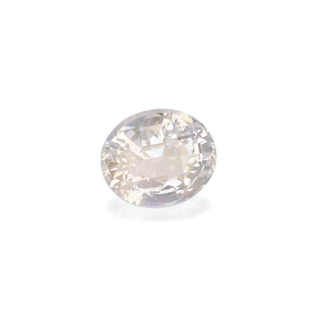 OVAL-cut rainbow moonstone White 4.42 carats