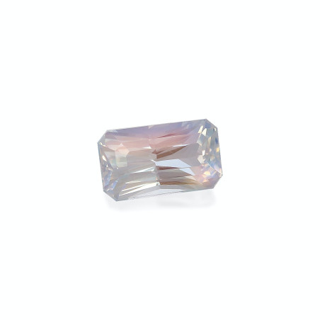 RECTANGULAR-cut rainbow moonstone White 3.31 carats