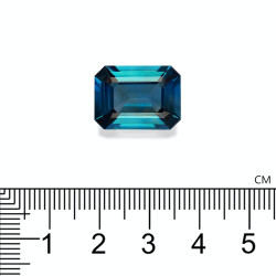 Blauwe Zirkoon rechthoekige snit Blauw 17.15 karaat