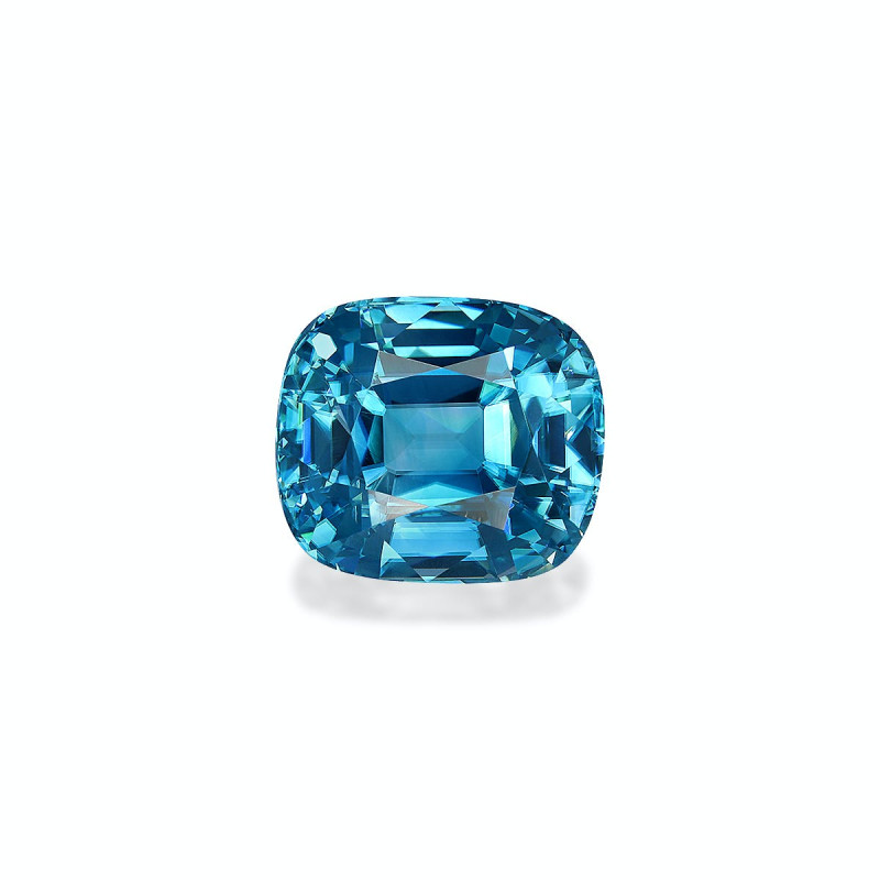CUSHION-cut Blue Zircon Cobalt Blue 13.49 carats