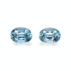 海蓝宝 taille 椭圆形 蓝色 3.85 carats