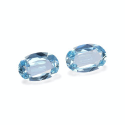 Ovale geslepen Ice Blue Aquamarijn van 3,42 karaat