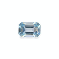 矩形切割宝宝蓝色海蓝宝石2.65克拉