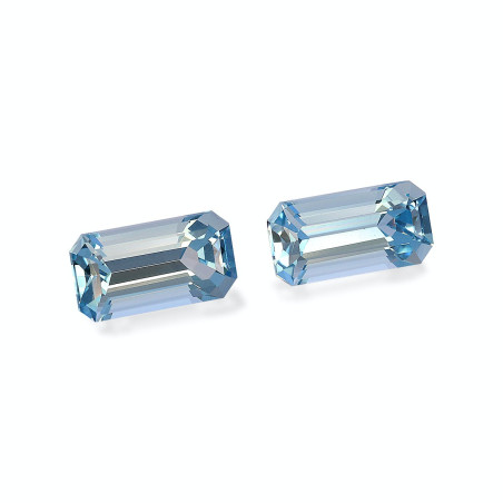 Aigue-Marine taille RECTANGULARE Bleu 2.72 carats