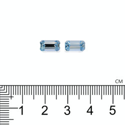 Rechthoekig geslepen IJsblauwe Aquamarijn van 2,72 karaat