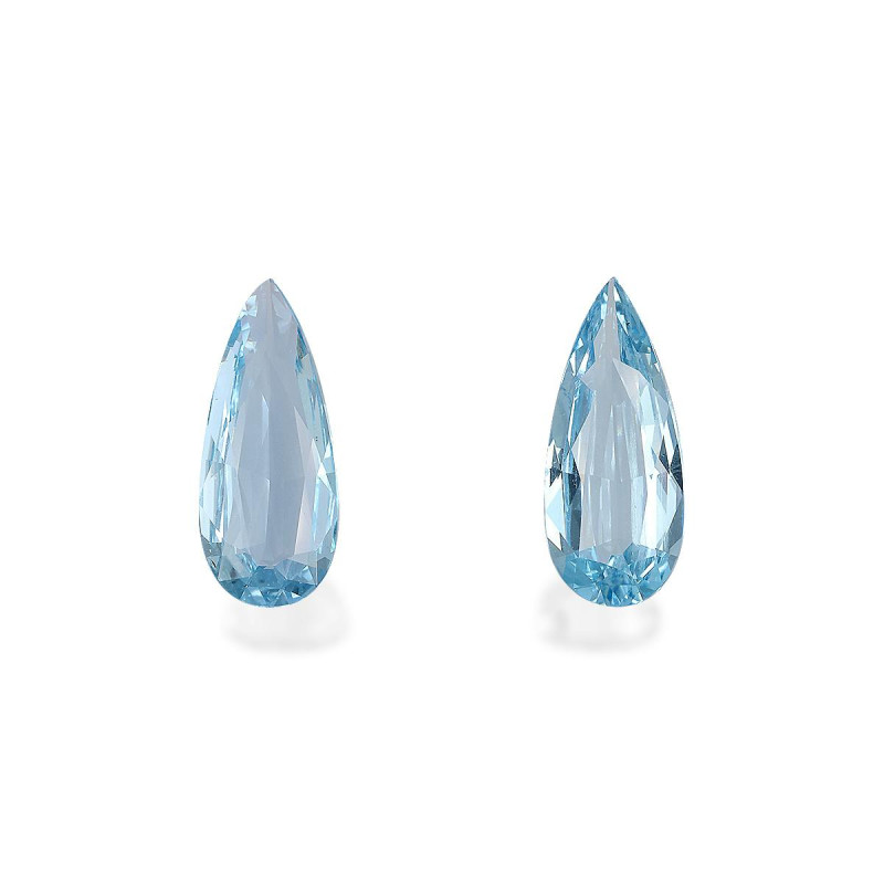 海蓝宝 taille 梨子 蓝色 3.84 carats