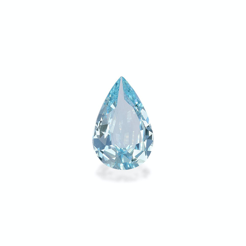 Pear-cut Aquamarine Baby Blue 2.18 carats