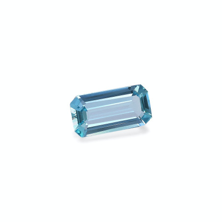 Aigue-Marine taille RECTANGULARE Bleu 1.36 carats
