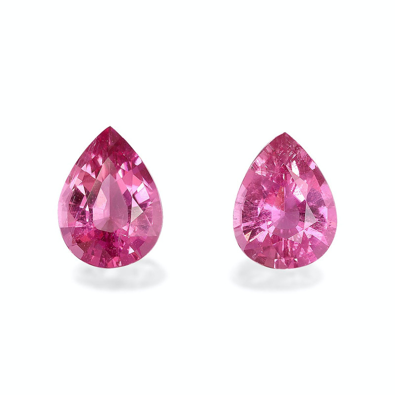 红碧榴石 taille 梨子 紫红色粉红 2.76 carats