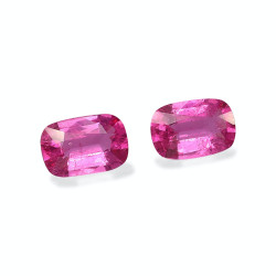 Rubelliet kussen geslepen Fuscia Roze 2.71 karaat