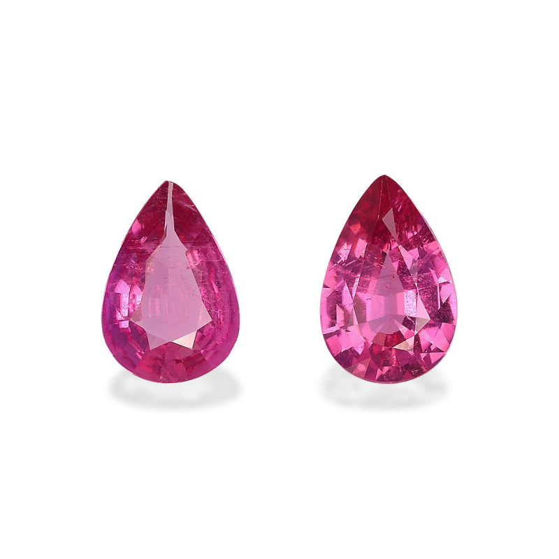 红碧榴石 taille 梨子 紫红色粉红 1.76 carats