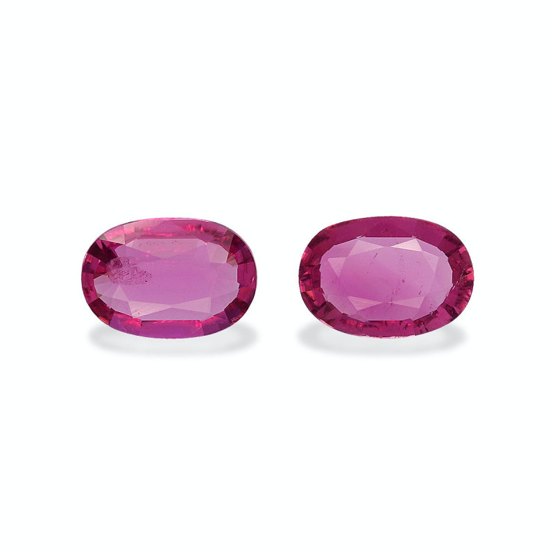 红碧榴石 taille 椭圆形 紫红色粉红 1.68 carats