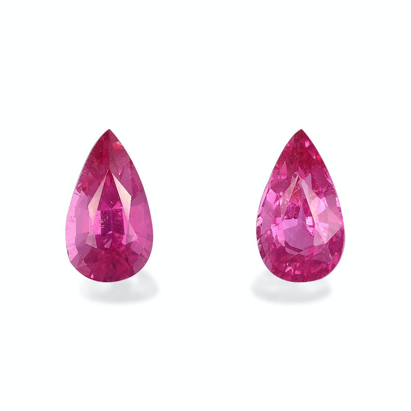 Rubellite taille Poire Fuscia Pink 2.60 carats