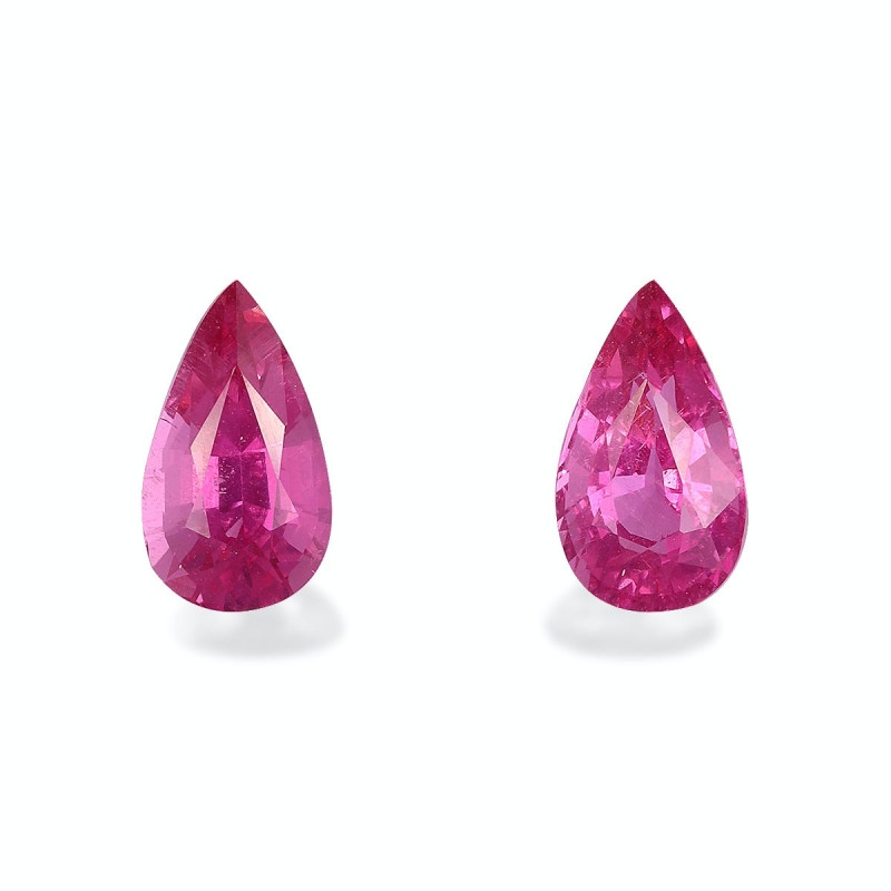 红碧榴石 taille 梨子 紫红色粉红 2.60 carats