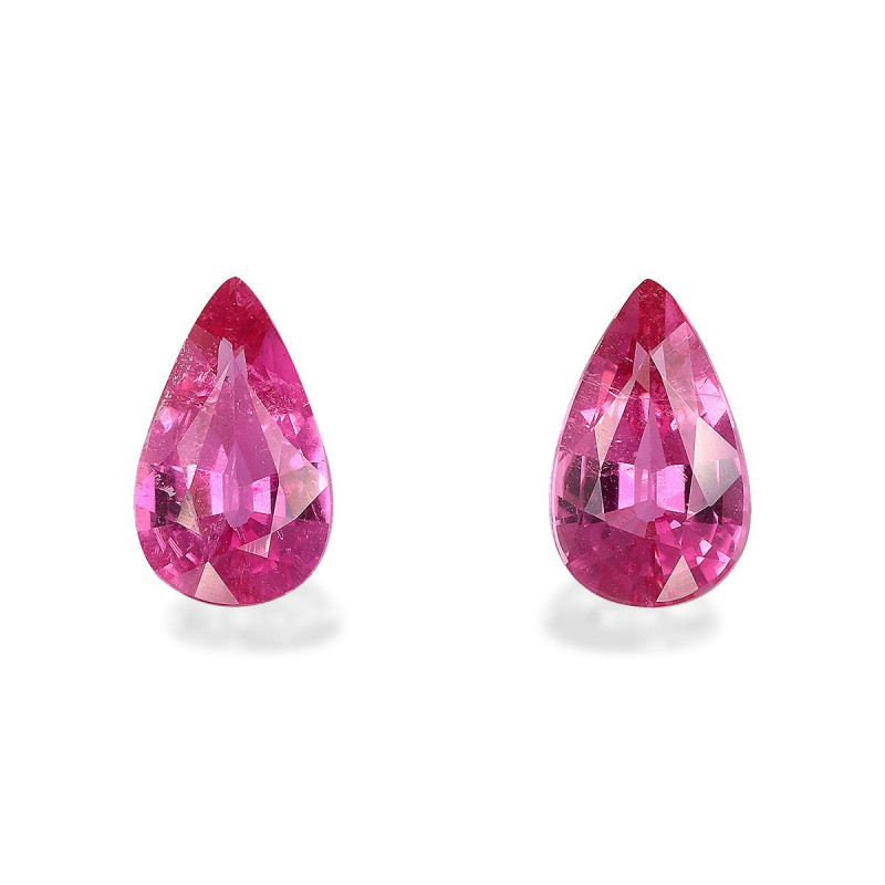红碧榴石 taille 梨子 紫红色粉红 2.39 carats