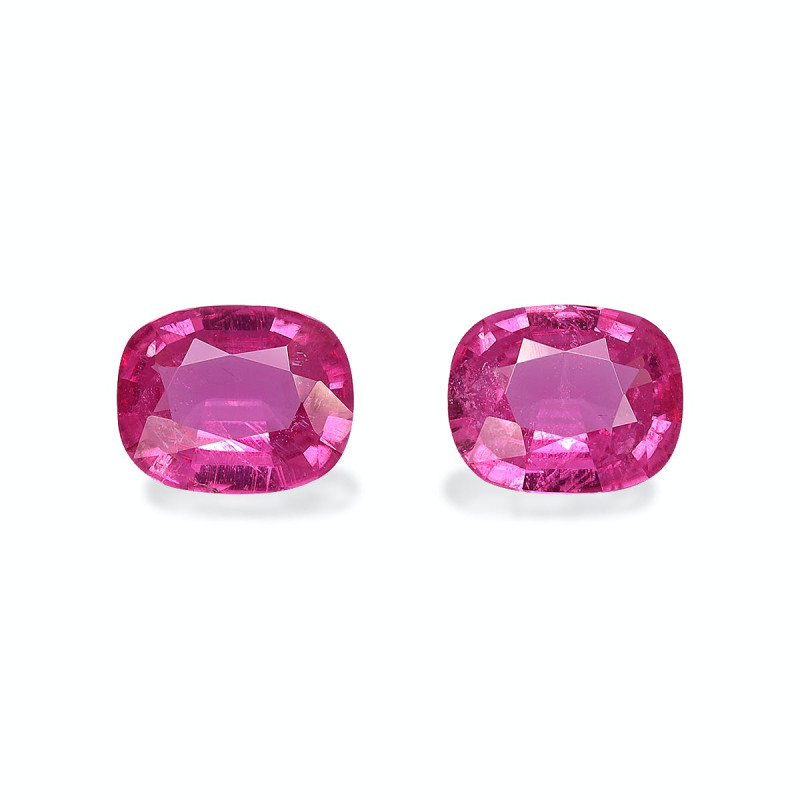 CUSHION-cut Rubellite Tourmaline Fuscia Pink 1.93 carats