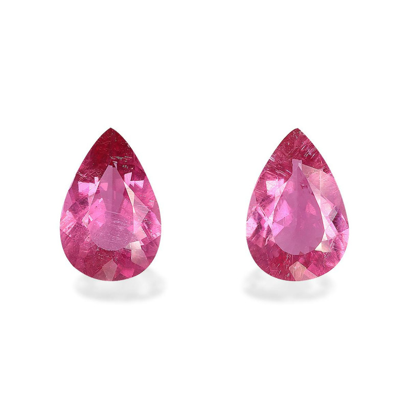 红碧榴石 taille 梨子 紫红色粉红 2.77 carats
