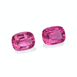 Rubelliet kussen geslepen Fuscia Roze 1,56 karaat