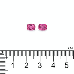 Rubelliet kussen geslepen Fuscia Roze 1,56 karaat