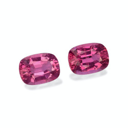 Rubelliet kussen gesneden Fuscia Roze 2,30 karaat