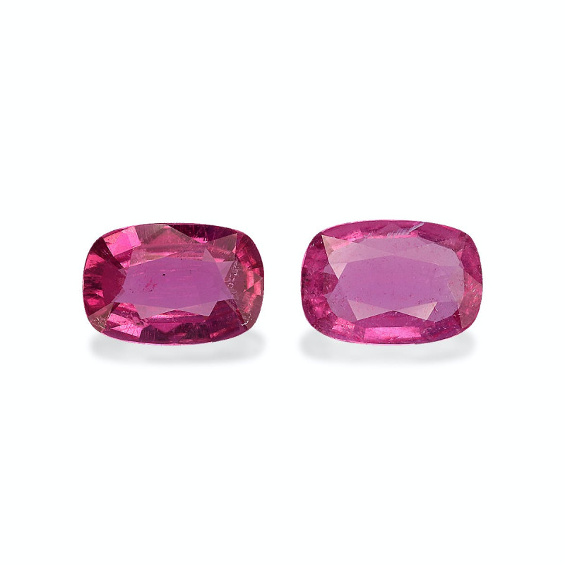 CUSHION-cut Rubellite Tourmaline Fuscia Pink 1.78 carats