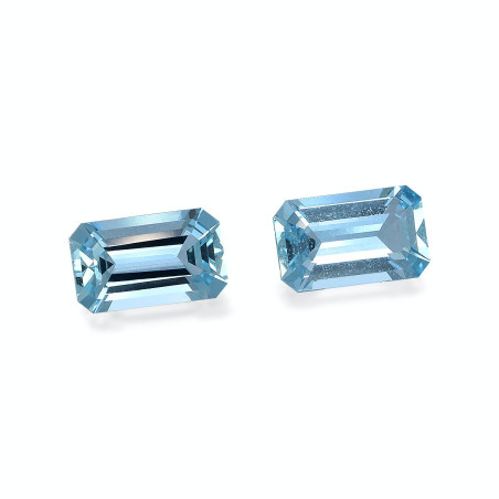 Aigue-Marine taille RECTANGULARE Bleu 2.88 carats