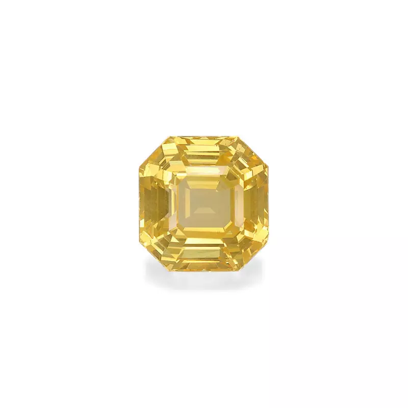 SQUARE-cut Yellow Sapphire Yellow 8.65 carats