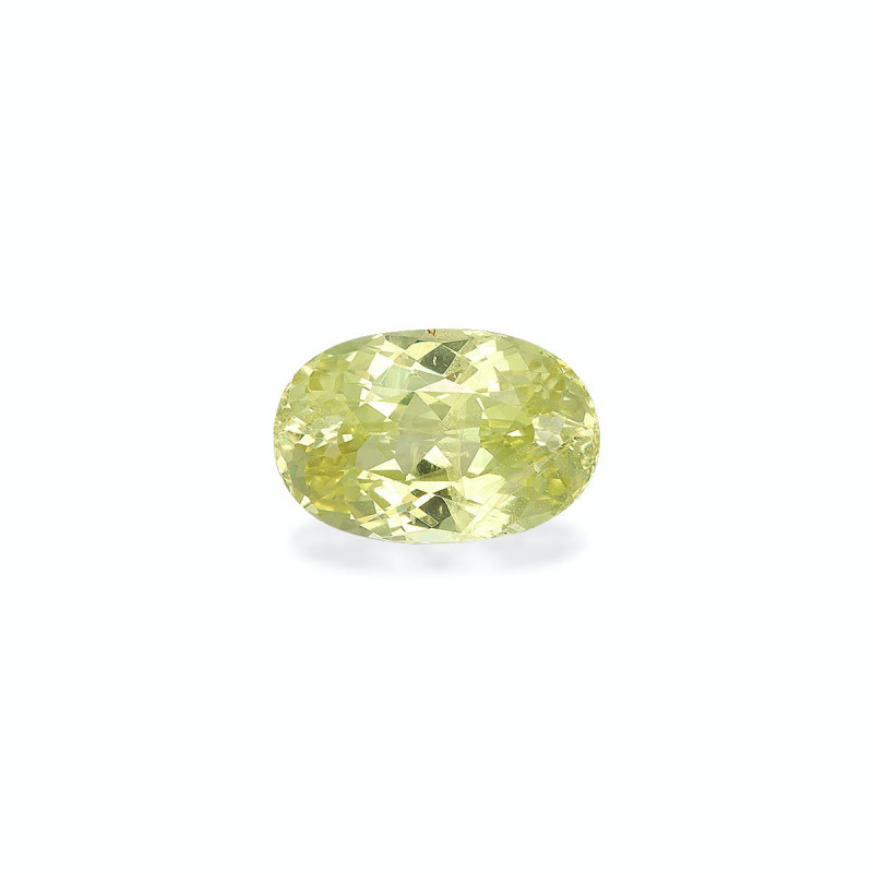 Chrysoberyl taille OVALE Lemon Yellow 5.79 carats