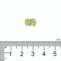 Chrysoberyl OVALE snit Lemon Yellow 2.71 karaat